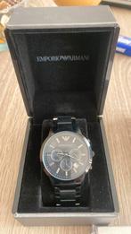 Armani horloge heren, nooit gedragen., Sieraden, Tassen en Uiterlijk, Horloges | Heren, Staal, Staal, Polshorloge, Nieuw