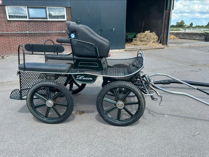 Luxe Menwagen - Marathonwagen Leon, Dieren en Toebehoren, Rijtuigen en Koetsen, Zo goed als nieuw, Marathonwagen, Paard