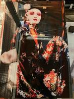 Glasschilderij 60x90cm Geisha, Antiek en Kunst, Ophalen of Verzenden