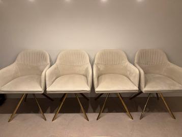Westwing Set van 4 Luxe Eetkamerstoelen beschikbaar voor biedingen