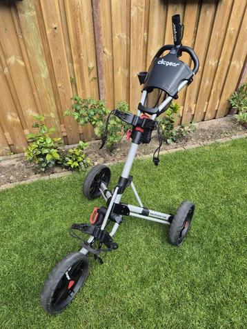 Lichtgrijze Clicgear 3.0 golftrolley 3 wiel  €139,- beschikbaar voor biedingen