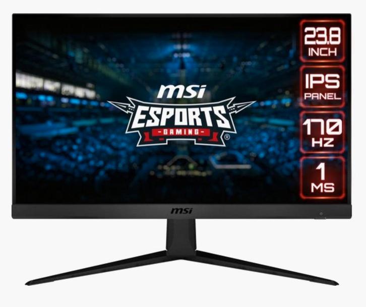 2x MSI Gaming Monitor - 23.8 inch, IPS, 170Hz, 1ms, Computers en Software, Monitoren, Nieuw, 151 t/m 200 Hz, DisplayPort, HDMI