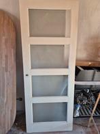 stompdeur met facetglas, Doe-het-zelf en Verbouw, Deuren en Horren, Ophalen, Gebruikt, 80 tot 100 cm, Binnendeur
