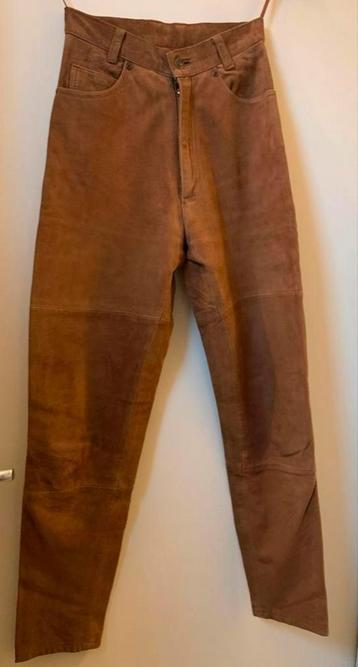 Suede bruine broek Styled by Yorn 34 beschikbaar voor biedingen