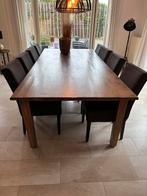 Grote houten eettafel 265 cm x 120 cm, Huis en Inrichting, Ophalen of Verzenden, Zo goed als nieuw