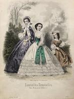 Prent Journal des Demoiselles 1861, Gebruikt, Voor 1940, Prent, Buitenland