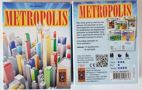 Metropolis, Hobby en Vrije tijd, Gezelschapsspellen | Kaartspellen, Zo goed als nieuw, Een of twee spelers, Drie of vier spelers