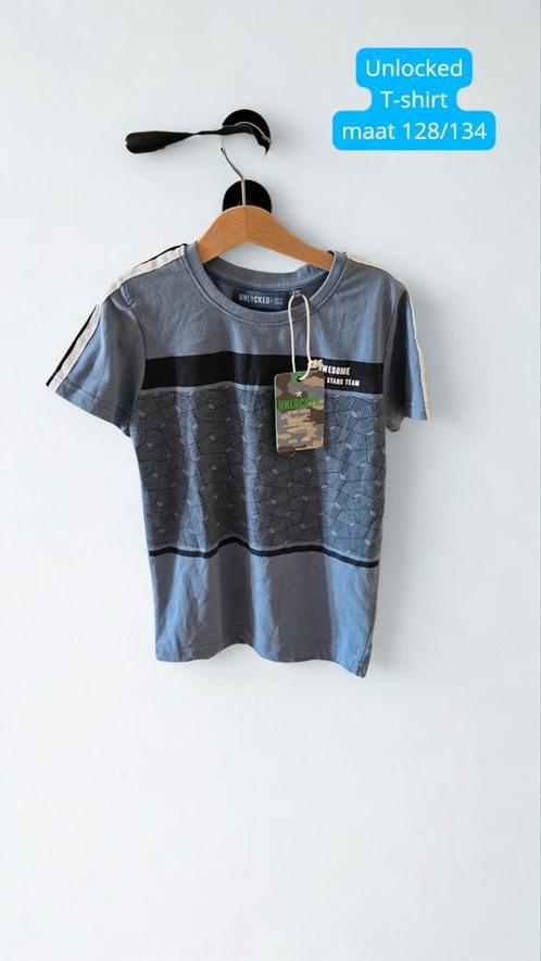 Unlocked T-shirt maat 128/134, Kinderen en Baby's, Kinderkleding | Maat 128, Nieuw, Jongen, Shirt of Longsleeve, Ophalen of Verzenden