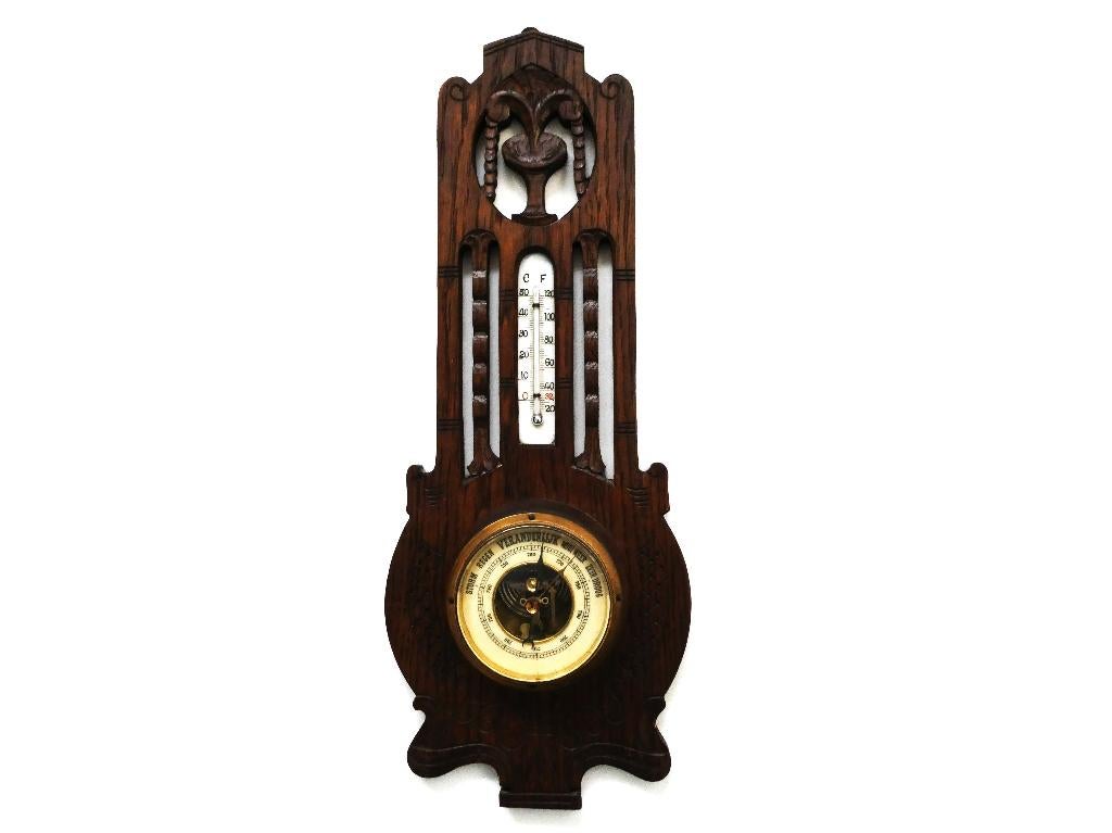 Weerstation barometer met thermometer van het merk LUFFT, Ophalen of Verzenden