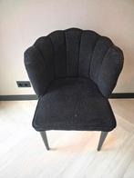 2 Zwarte Teddy Schelp Stoelen - Goedkoop!, Gebruikt, Twee, Zwart, Ophalen of Verzenden