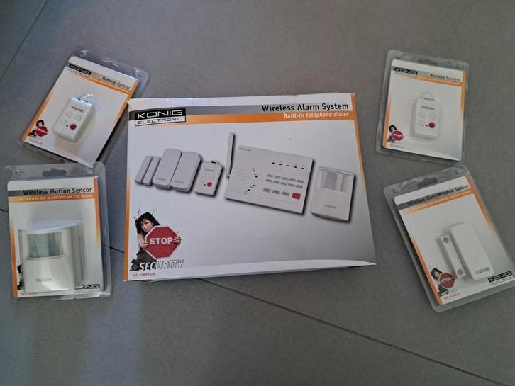 Draadloos Alarmsysteem, konig sec-alarm200, Doe-het-zelf en Verbouw, Alarmsystemen, Nieuw, Compleet systeem, Draadloos, Ophalen of Verzenden