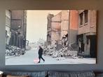 Grote canvas Rotterdam Meent Laurenskerk 200x120cm na oorlog, Ophalen, 125 cm of meer, Zo goed als nieuw, Schilderij