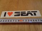 sticker I love SEAT  *, Verzamelen, Stickers, Ophalen, Zo goed als nieuw, Bedrijf of Vereniging