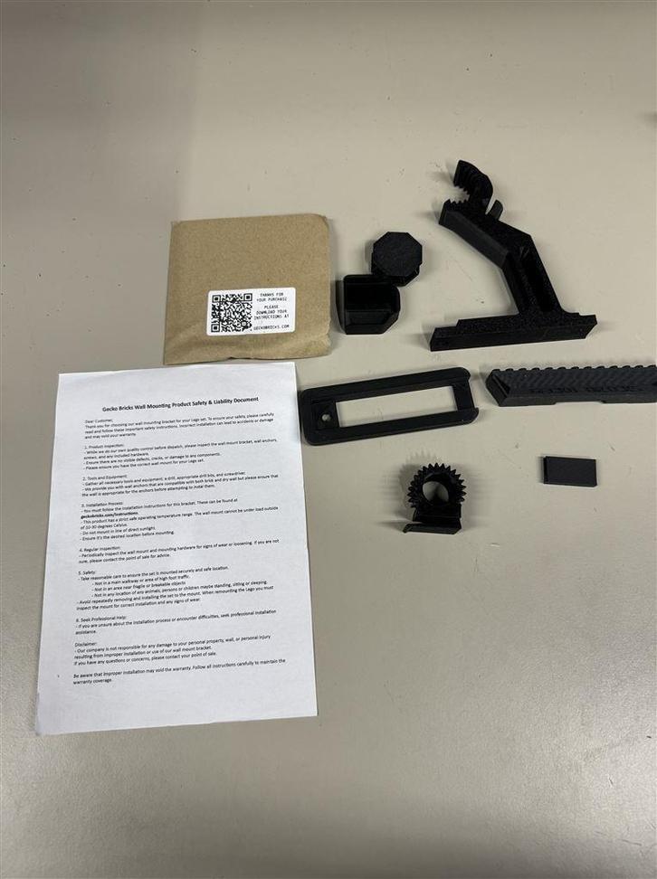 Gecko bricks muur beugel voor - Lego star wars imperial TIE, Kinderen en Baby's, Speelgoed | Duplo en Lego, Nieuw, Ophalen of Verzenden