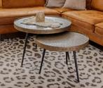 Salontafels brons, Huis en Inrichting, Tafels | Salontafels, Ophalen, 100 tot 150 cm, Rond, 50 tot 100 cm