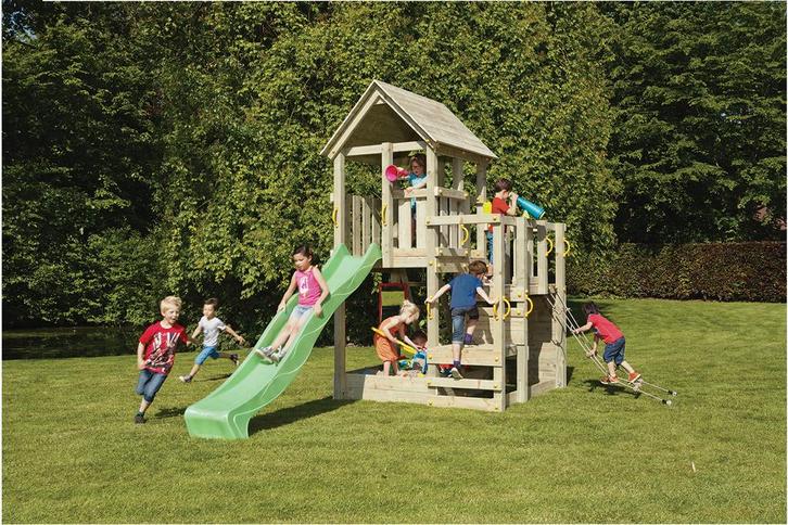 Houten Speeltoestel Klimtoren Schommel? Acta Speelgoed!, Kinderen en Baby's, Speelgoed | Buiten | Speeltoestellen, Nieuw, Glijbaan