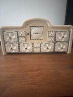 Vintage Kruidenrek met Porseleinen Bakjes, Antiek en Kunst, Ophalen of Verzenden