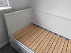 Ikea Hemnes bedbank uitschuifbed, Huis en Inrichting, Ophalen, Wit, Tweepersoons, Zo goed als nieuw