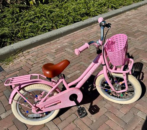 Meisjesfiets Supersuper Cooper 16 inch, Fietsen en Brommers, Fietsen | Meisjes, Gebruikt, 16 inch, Handrem, Ophalen