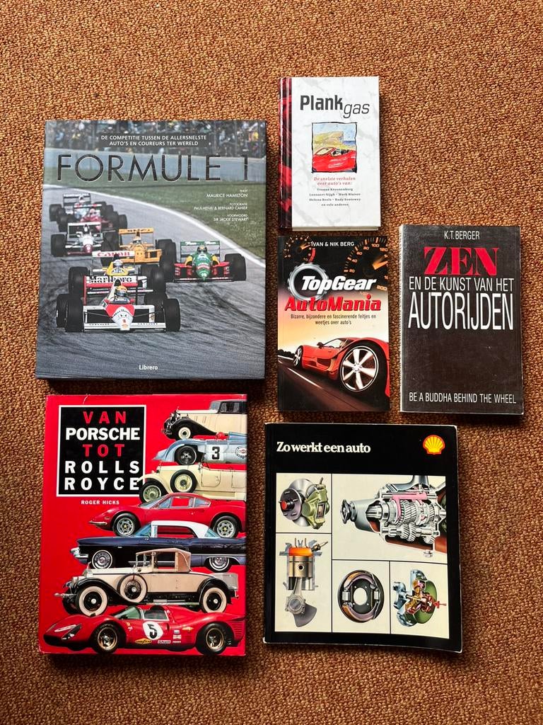 6 autoboeken voor 50,-, Boeken, Auto's | Boeken, Zo goed als nieuw, Algemeen, Ophalen of Verzenden