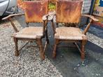 2 X Antieke eiken fauteuil, Ophalen of Verzenden