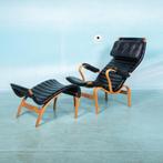 Design Lounge fauteuil & hocker 70s Bruno Mathsson Pernilla, Ophalen of Verzenden
