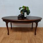Vintage ovale Queen Ann houten salontafel koffietafel 611, Valkenswaard, Gebruikt, 100 tot 150 cm, Info@flashbackfurniture.nl