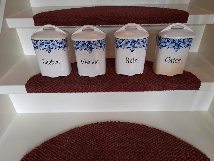 Vintage Brocante Voorraadpotten Set, Antiek en Kunst, Antiek | Keramiek en Aardewerk, Ophalen of Verzenden