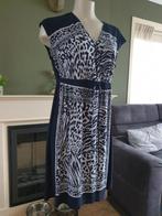 En Focus prachtig zwart witte jurk 14 L 42 44 Gratis Verz. !, Verzenden, Zwart, Maat 42/44 (L), Zo goed als nieuw