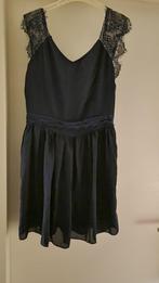 Feestjurk maat 164 donkerblauw, Kinderen en Baby's, Kinderkleding | Maat 164, Ophalen of Verzenden, Zo goed als nieuw, Meisje