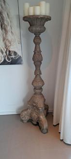 Kandelaar groot 1.53 hoog houtsnijwerk, Ophalen, Hout, Kandelaar, 75 cm of meer