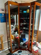 Hoek Vitrinekast Handgemaakt, Ophalen, Gebruikt, 100 tot 150 cm, Glas