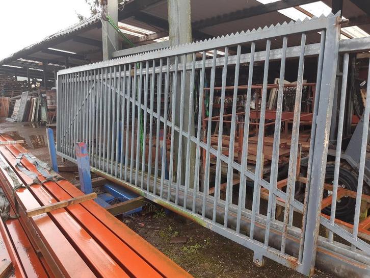 Schuifpoort, 1.65m hoog, doorgang 3m, Tuin en Terras, Tuinhekken en Hekwerk, Gebruikt, Overige typen, IJzer, Met poort, Ophalen