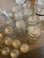 Glazen voorraad potten met deksel - Diverse maten, Ophalen, Gebruikt