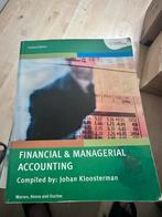 Financial & Managerial Accounting by Johan Kloosterman, Ophalen, Zo goed als nieuw, WO