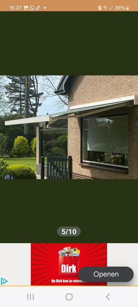 Zonnescherm verano, Tuin en Terras, Zonneschermen, Nieuw, Knikarmscherm, Ophalen