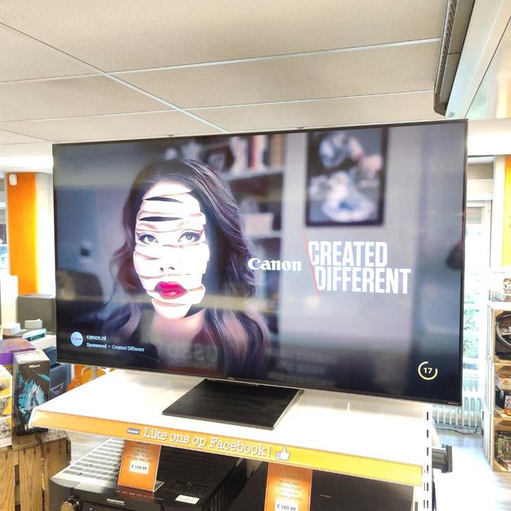 TCL 50C805 Q-Miniled 4K Smart tv + Garantie tot 13-06-2027, Audio, Tv en Foto, Televisiebeugels, Zo goed als nieuw, Ophalen