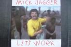 mick jagger - let's work, Cd's en Dvd's, Overige genres, Ophalen of Verzenden, 7 inch, Zo goed als nieuw