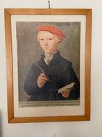 Vintage oude print Venia Aetatis in houten lijst, Ophalen of Verzenden, Gebruikt