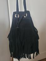 Nieuwe suede buideltas, Verzenden, Nieuw, Zwart, Handtas