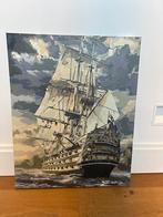 Schilderij: Schip op Canvas 40x50cm, Ophalen of Verzenden