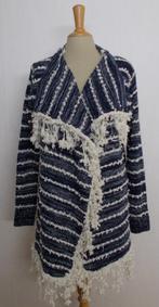 Bohemian/Ibiza/hippie look blauw/beige vest! L, Verzenden, Zo goed als nieuw, Maat 42/44 (L), Blauw