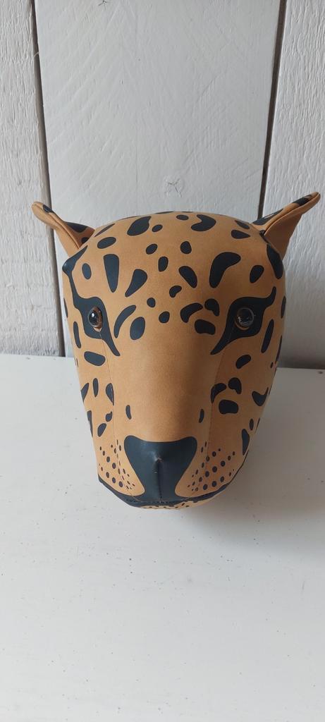 Wanddecoratie kop.luipaard stof kinderkamer kinderslaapkamer, Huis en Inrichting, Woonaccessoires | Wanddecoraties, Nieuw, Ophalen of Verzenden