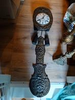 Vintage Comtoise Stijl Wandklok Messing, Antiek en Kunst, Antiek | Klokken, Ophalen of Verzenden