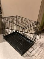 Kleine zwarte vervoers kooi bench, Dieren en Toebehoren, Ophalen of Verzenden, Zo goed als nieuw
