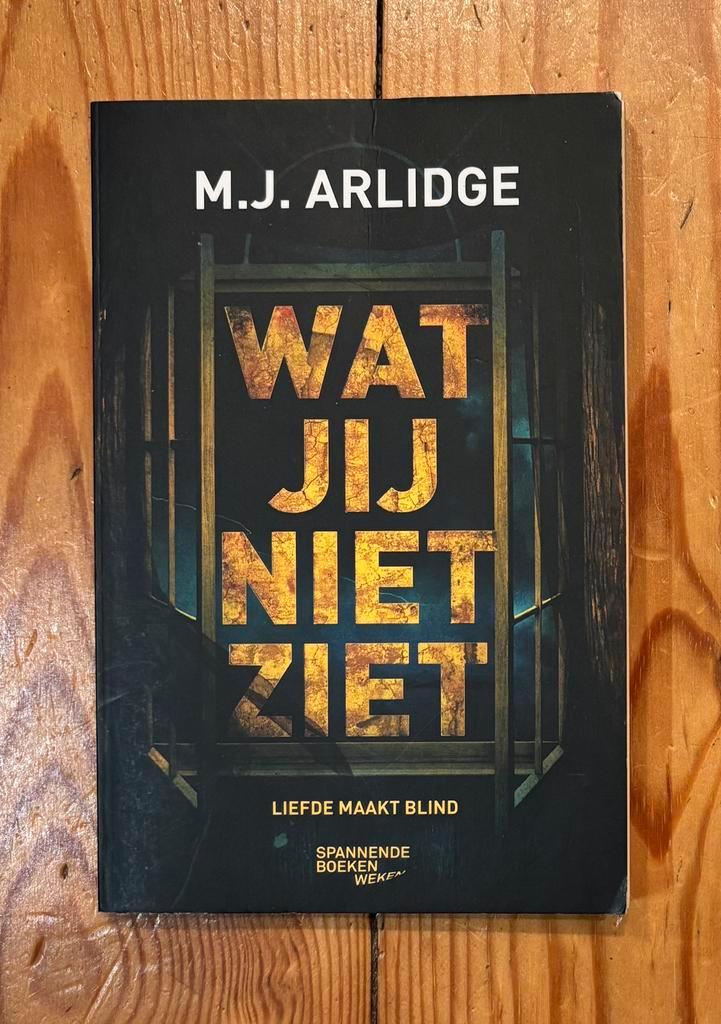 M.J.Arlidge - Wat jij niet ziet, Boeken, Thrillers, Zo goed als nieuw, Nederland, Ophalen of Verzenden