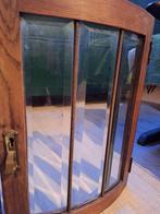 Vintage kastdeuren met geslepen glas, Ophalen, Zo goed als nieuw
