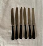 Vintage sola messen zwart handvat jaren 60/70 (6 stuks), Huis en Inrichting, Ophalen of Verzenden, Rvs of Chroom