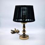 Vintage tafellamp met organza kap, Ophalen of Verzenden, Gebruikt, Minder dan 50 cm