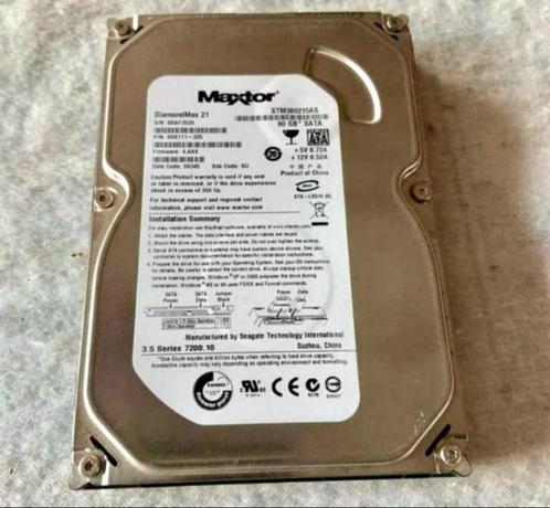 Maxtor Diamond Max 21 STM380215AS Series 3.5" 80GB SATA 80, Computers en Software, Harde schijven, Zo goed als nieuw, Intern, SATA